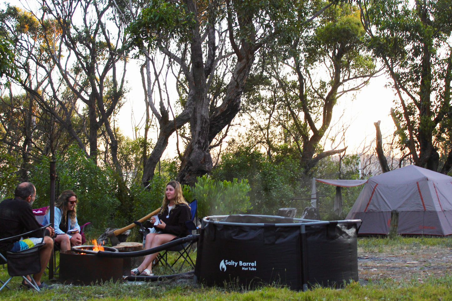 The Salty Barrel | Portable Wood Fired Hot Tub