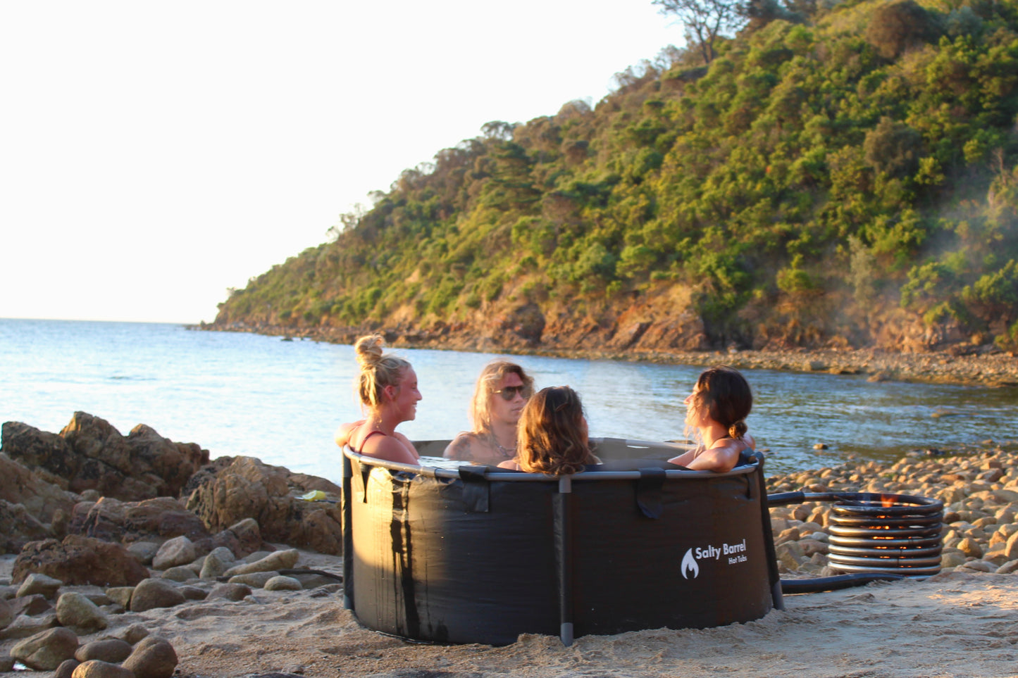 The Salty Barrel | Portable Wood Fired Hot Tub