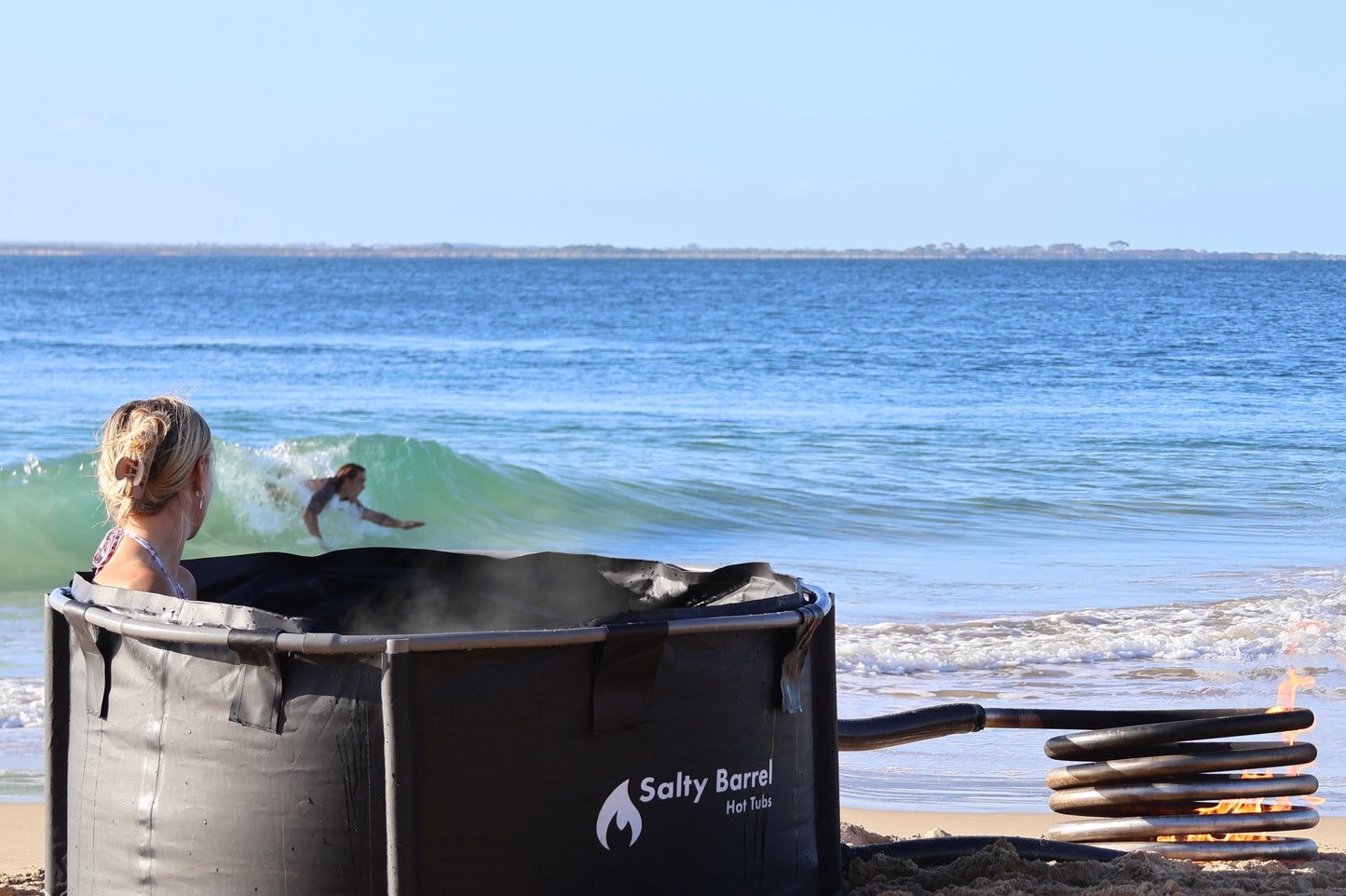 Salty Duo | Portable Wood Fired Hot Tub for Two