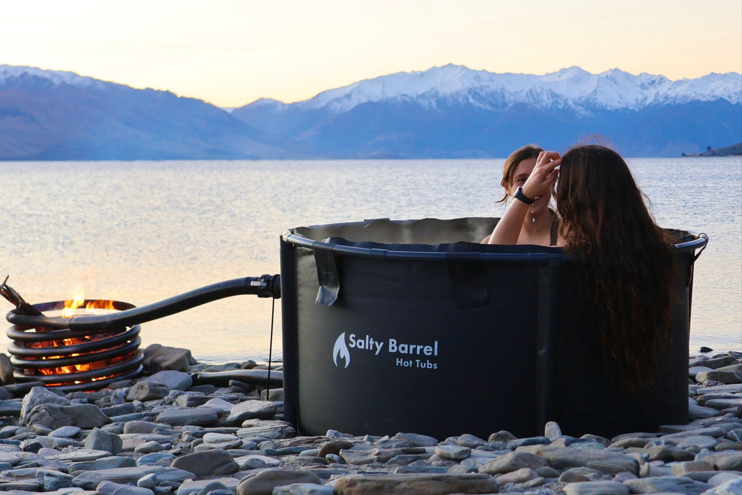 Salty Duo | Portable Wood Fired Hot Tub for Two
