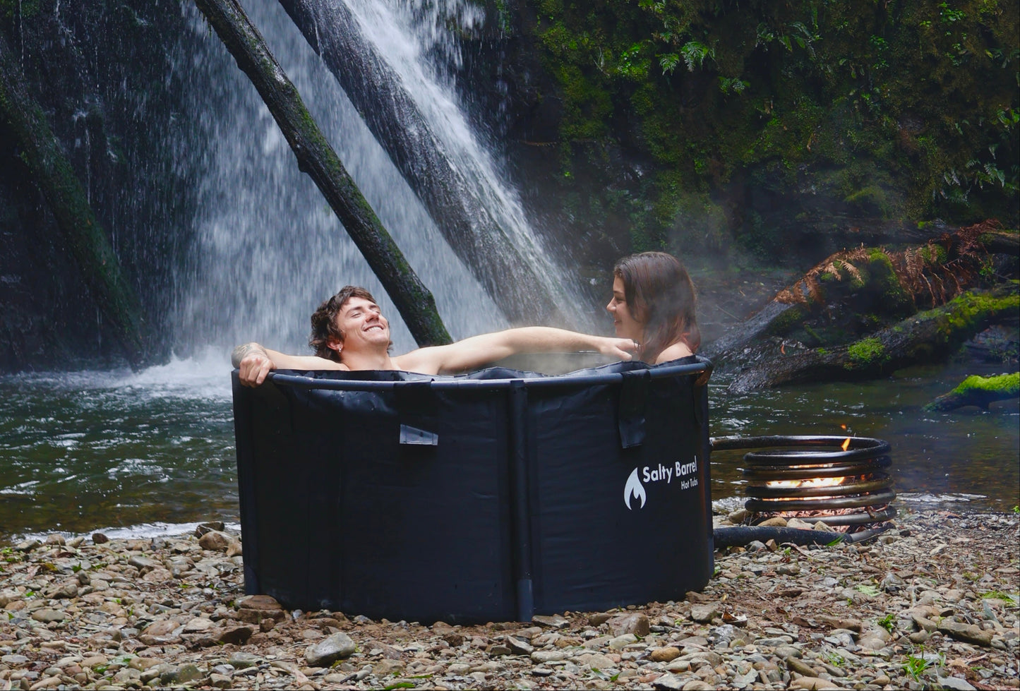 Salty Duo | Portable Wood Fired Hot Tub for Two
